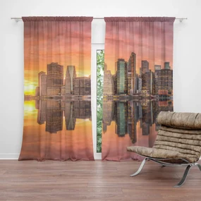 Sablio Záves New York Západ slnka: 2ks 140x250cm