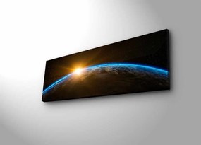 Obraz s LED osvetlením Zemegule 90x30 cm