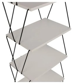 Knižnica BALABAN 165x48 cm biela/čierna