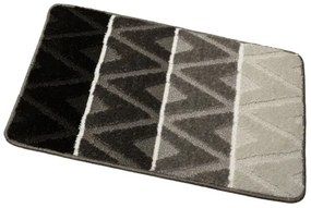 Sada kúpeľňových koberčekov PALMA tmavá / sivá, kosoštvorce