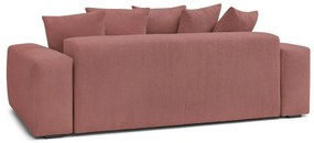 Svetloružová menčestrová pohovka 280 cm Voltaire – Bobochic Paris