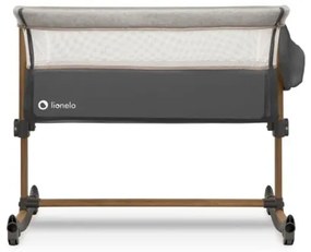 Lionelo - Detská postieľka 3v1 LEONIE šedá/čierna