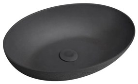 Sapho - Umývadlo na dosku FORMIGO 60x40 cm betón/antracit