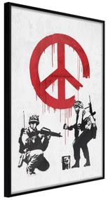 Artgeist Plagát - War and Peace [Poster] Veľkosť: 30x45, Verzia: Čierny rám s passe-partout
