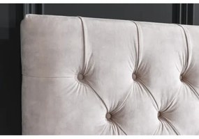 Posteľ 43105 180x200cm Zamat Champagne  - Komfort-nábytok