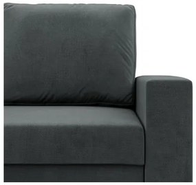 Trojmiestna rozkladacia sedačka NEO Kronos tmavosivá