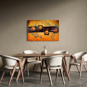 Obraz abstrakcie - Planéty (90x60 cm)