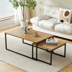 Autronic BONTEC Konferenčný stolík 100x60cm, mdf, dub, CT-619 OAK Farba: Prírodné