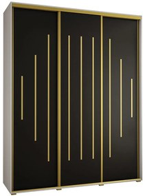 Skriňa 45 Canaris 12 190 biela/čierna/gold