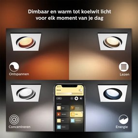 Philips 50551/31/P7 - LED RGB Podhľadové svietidlo Hue CENTURA 1xGU10/5,7W/230V