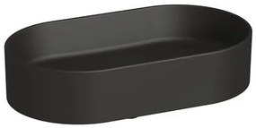 Jika Astra umývadlo na dosku 53x31 cm černá mat bez otvoru pre batériu, bez prepadu H8183667161121
