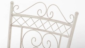 Kovová stolička Sheela s područkami - Krémová antik