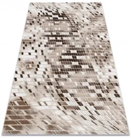 Koberec AKRYL VALS 8375  Geometricky 3D, béžový