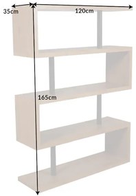 Polica SNAKE 165cm dubový vzhľad