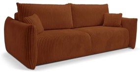 Rozkladacia dvojmiestná pohovka FRIDA hnedá