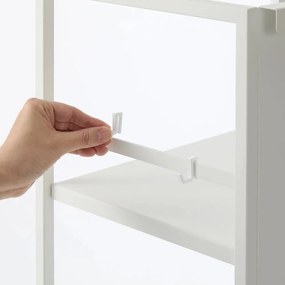 Biely kovový pojazdný regál 42x84,5x32 cm Tower – YAMAZAKI