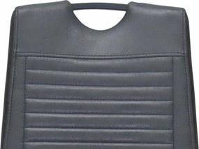 Jedálenská stolička Rindul, antracitová látka v optike lesklej kože