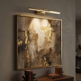 Toolight Toolight, LED kúpeľňové svietidlo 80 cm, 13W, 4000K, 1000lm, APP1862-1W, zlatá lesklá, OSW-66015