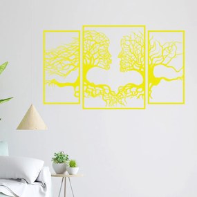 Veselá Stena Samolepka na stenu na stenu Duša lesa Farba: žltá, Veľkosť: 60 x 36 cm