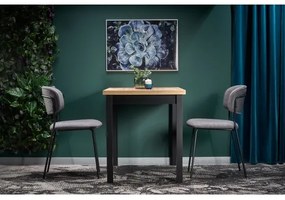 Jedálenský stôl KINDOR dub Wotan/čierna