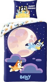 Bavlnené posteľné obliečky Bluey - motív Sweet Dreams - 100% bavlna - 70x90 cm + 140x200 cm