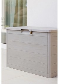 Béžový záhradný úložný box Woodys – Toomax