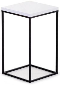 STOJAN NA KVETINÁČ BASICLOFT 40X24X24 CM ČIERNA/BIELA