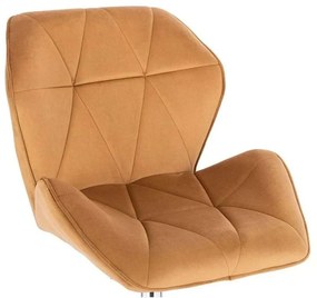 LuxuryForm DESIGN Barová stolička MILANO MAX VELUR na striebornom tanieri - hnedá