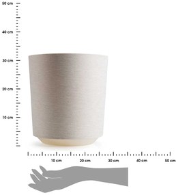 PLASTOVÝ KVETINÁČ ALOE TX 28,5X32 CM KRÉMOVÁ