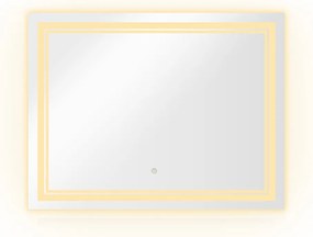 Noela Obdĺžnikové zrkadlo s LED podsvietením LUMIRO