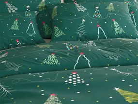 Obliečky z mikrovlákna CHRISTMAS DRIFT zelené Rozmer obliečky: 70 x 90 cm | 140 x 220 cm
