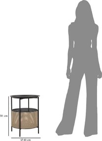 Kovový okrúhly odkladací stolík ø 40 cm Osaka – Mauro Ferretti