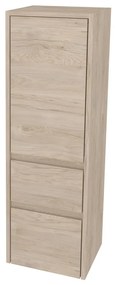 Mereo, Mereo Opto kúpeľňová skrinka vysoká 125 cm, pravé otváranie, Multidecor, Light Rock Hickory, MER-CN995PLRH1