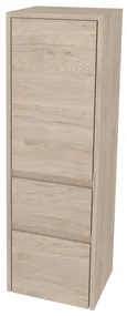 Mereo, Mereo Opto kúpeľňová skrinka vysoká 125 cm, pravé otváranie, Multidecor, Light Rock Hickory, MER-CN995PLRH1