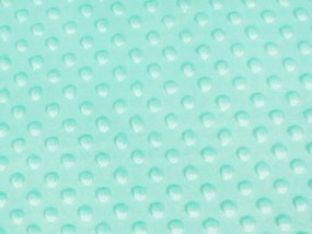 Biante Hrejivé posteľné obliečky Minky 3D bodky MKP-003 Mintové Predĺžené 140x220 a 70x90 cm