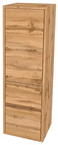 Mereo, Mereo Opto kúpeľňová skrinka vysoká 125 cm, ľavé otváranie, Multidecor, Dub Wotan, MER-CN995LDWOT
