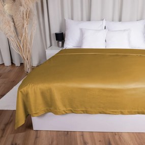 Biante Zamatový prehoz na posteľ Velvet Prémium SVP-009 Horčicový 160x220 cm