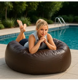 Sedací vak veľká guľa tmavohnedá EMI