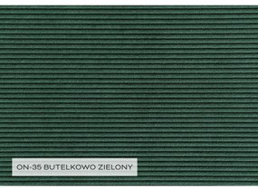 Tmavozelená menčestrová rozkladacia rohová pohovka (pravý roh) Lofty Lilly – Miuform