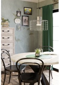 Eglo 43649 - Luster na lanku MILLIGAN 1xE27/40W/230V pr. 38 cm strieborná