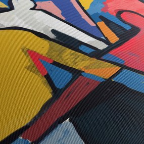 Obraz - Abstrakcia mužov (150x105 cm)