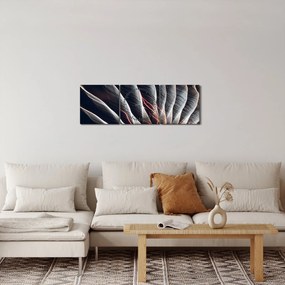 Obraz - Svetelný výboj (s hodinami) (90x30 cm)