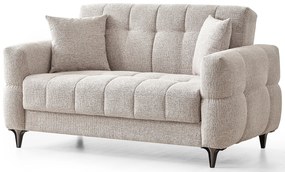 Dvojmiestna rozkladacia pohovka s úložným priestorom Thierry - šedá