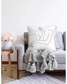 Obliečka na vankúš s prímesou bavlny Minimalist Cushion Covers Pose, 55 x 55 cm