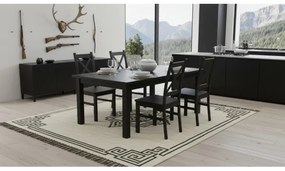 Jedálenská stolička NATE čierna