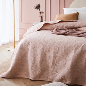 Dekorstudio Elegantný prehoz na posteľ LEILA v púdrovoružovej farbe Rozmer prehozu (šírka x dĺžka): 240x260cm