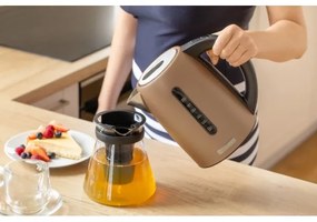 Sencor - Rýchlovarná kanvica s termoreguláciou 1,7 l 2150W/230V hnedá