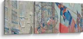 Obraz - Childe Hassam, Allies day, reprodukcia (s hodinami) (90x30 cm)
