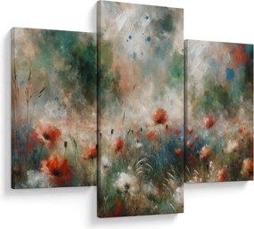 Obraz – Abstrakcia poľa s makmi (90x60 cm)