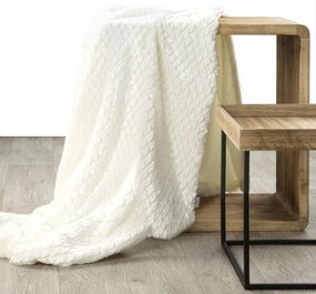 Dekorstudio Kožušinová deka - krémová - K94 - B Varianta: Rozmer deky: šírka 170, dĺžka 210cm